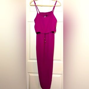 Purple beach midi dress